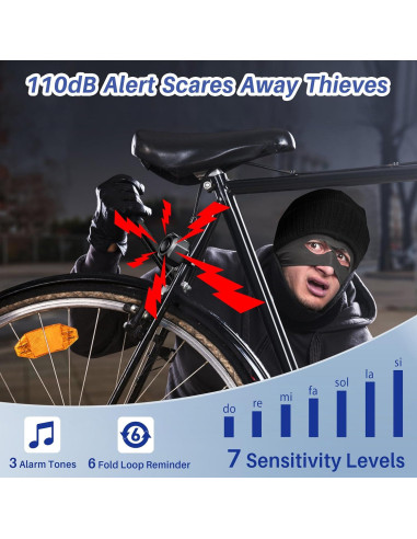 Alarma Antirrobo Cruxer USB-2PK para Bicicletas y Scooters