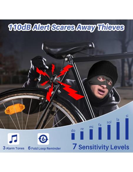 Alarma Antirrobo Cruxer USB-2PK para Bicicletas y Scooters