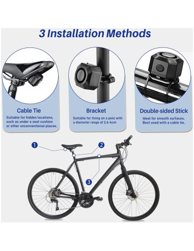 Alarma Antirrobo Cruxer USB-2PK para Bicicletas y Scooters