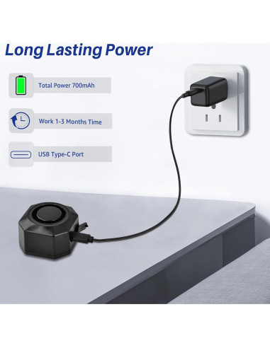 Alarma Antirrobo Cruxer USB-2PK para Bicicletas y Scooters