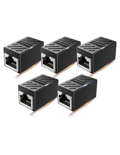 Acoplador RJ45 Hembra a Hembra Haslo Tech - Paquete de 5