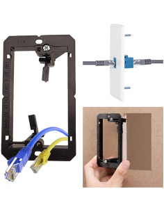 Placa de Pared Ethernet Cat6 MiaoYfei 1 Puerto RJ45 2 Piezas 2