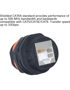 10 Conectores RJ45 a Prueba de Agua CAT6A ANMBEST 2