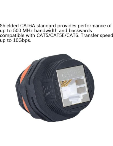 10 Conectores RJ45 a Prueba de Agua CAT6A ANMBEST