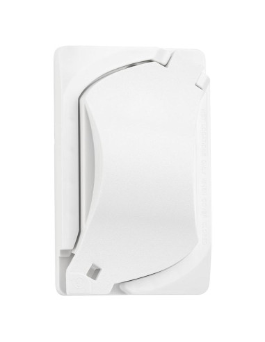 Cubierta de Salida a Prueba de Climas Sealproof 1 Gang Blanca