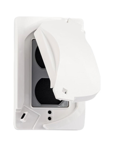 Cubierta de Salida a Prueba de Climas Sealproof 1 Gang Blanca