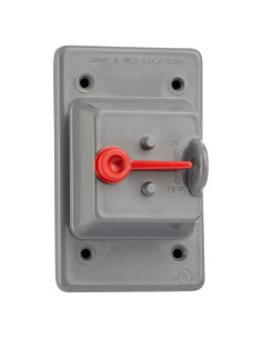 Cubierta de Enchufe a Prueba de Climas Sealproof 1-Gang Gris