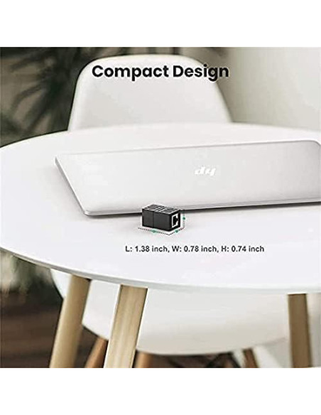 Adaptador RJ45 Hembrado a RJ11 Macho para Teléfono Fijo - Paquete de 2