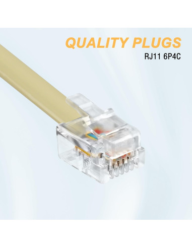 Divisor de Línea Telefónica RJ11 MEIRIYFA 1 a 2 Hembra 15 cm