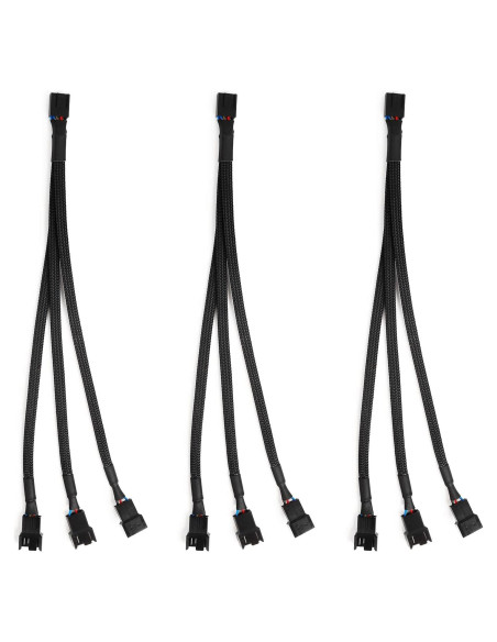 Cable Divisor de Ventilador PWM Aypzuke 1 a 3 para PC 26cm