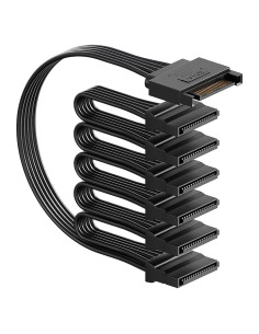 Cable Divisor de Alimentación SATA 15 Pines a 6 Vías - Mbiydeg