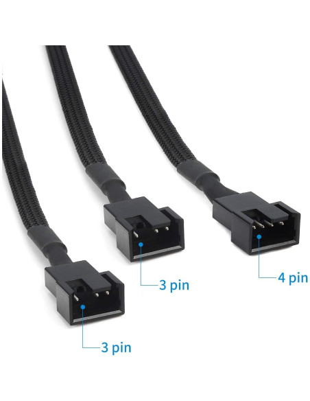 Cable Divisor de Ventilador PWM Aypzuke 1 a 3 para PC 26cm