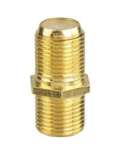 Conector Coaxial F Tipo Doble Macho VCE RG6 - Paquete de 2 2