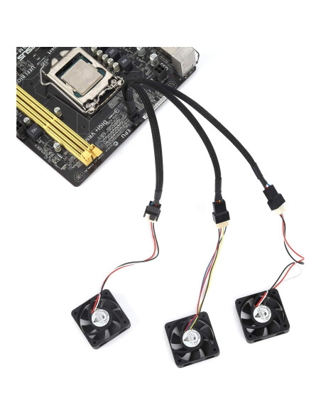 Cable Divisor de Ventilador PWM Aypzuke 1 a 3 para PC 26cm