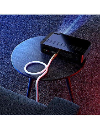 Cable Coaxial RG6 Maximm 2 Pies 90 Grados Conectores Oro