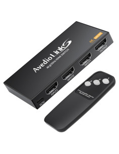 Conmutador HDMI 3x1 avedio links 4K@30Hz con Control Remoto
