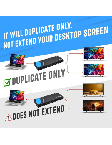 Divisor HDMI 1x4 OREI UHDS-104 4K 60Hz 18Gbps EDID