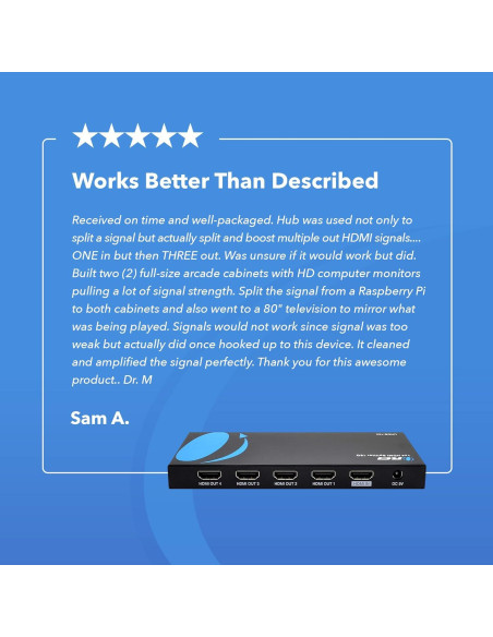 Divisor HDMI 1x4 OREI UHDS-104 4K 60Hz 18Gbps EDID