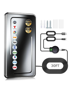 Antena de TV Interior Sdewas AN1900 - Rango 1900+ Millas 8K 4K