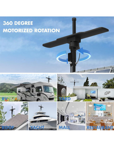 Antena de TV Digital Exterior Jadeley AN-5013ORV HD 4K 8K