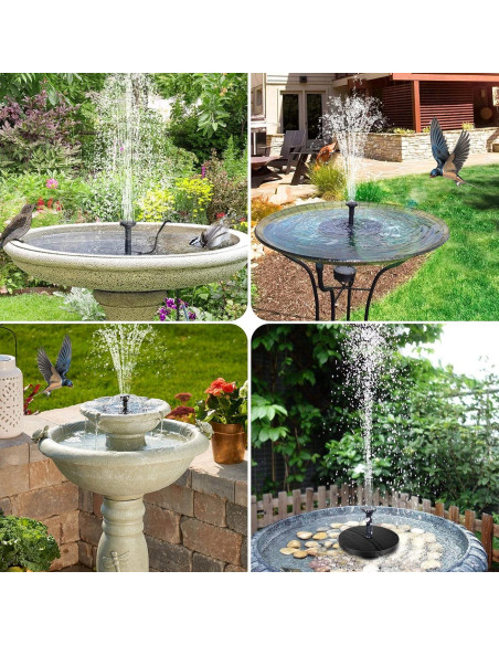 Bomba de Agua Solar 6W POPOSOAP para Jardín y Estanques