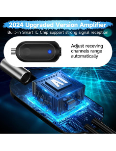 Antena de TV Digital Forlovv AN-5004 360 con Amplificador 4K 2