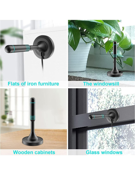 Antena de TV Digital VUELVE HDTV 50+ Millas 4K 1080P