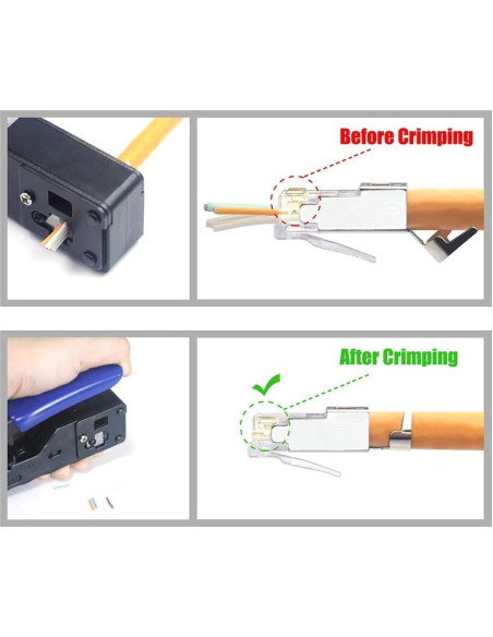 Kit de Crimpado RJ45 VCELINK Cat6/Cat7 con Probador y Pelacables