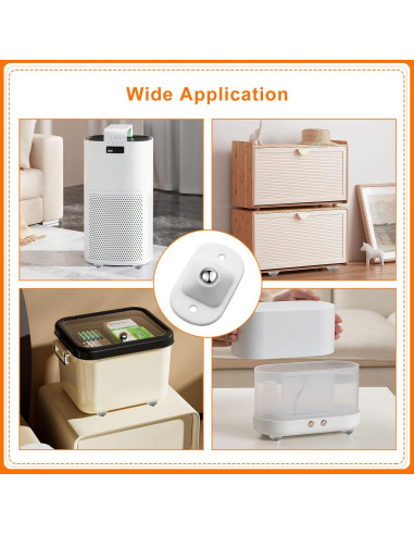 Ruedas Mini Autoadhesivas Keepsweat 12 Pcs 360 Rotación