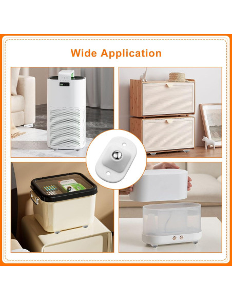 Ruedas Mini Autoadhesivas Keepsweat 12 Pcs 360 Rotación