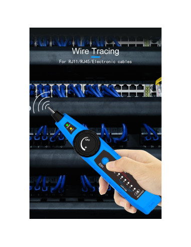 Probador de Cable de Red RockyMars NF-810 RJ11 RJ45 PoE