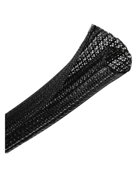 CrocSee Manga de Gestión de Cables 7,62 m Negro