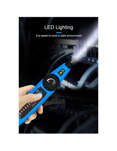 Probador de Cable de Red RockyMars NF-810 RJ11 RJ45 PoE