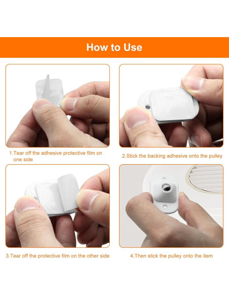 Ruedas Mini Autoadhesivas Keepsweat 12 Pcs 360 Rotación