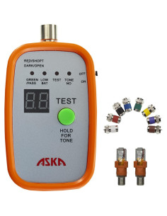 Localizador de Cable Coaxial 8 Vías ASKA CTR-8C con Adaptadores 2