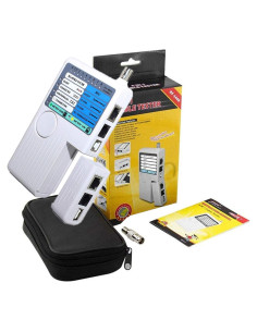 Probador de Cable de Red 4 en 1 iMBAPrice RJ11 RJ45 USB BNC