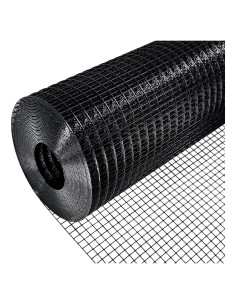 Malla de Hardware PVC Negra 121.92 x 15.24 m 23 Gauge