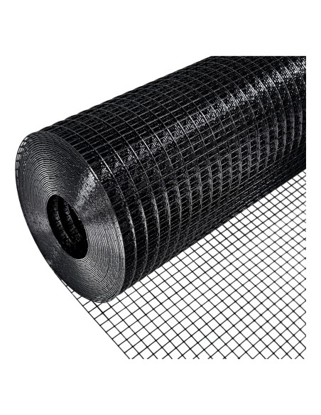Malla de Hardware PVC Negra 121.92 x 15.24 m 23 Gauge