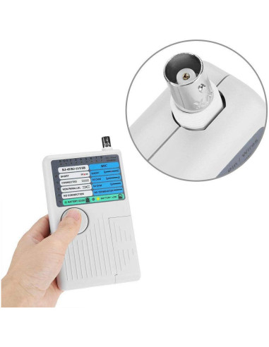 Probador de Cable de Red 4 en 1 iMBAPrice RJ11 RJ45 USB BNC