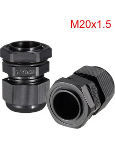Conectores M20x1.5 uxcell 4 Pcs Impermeables para Cable 6-12mm 2