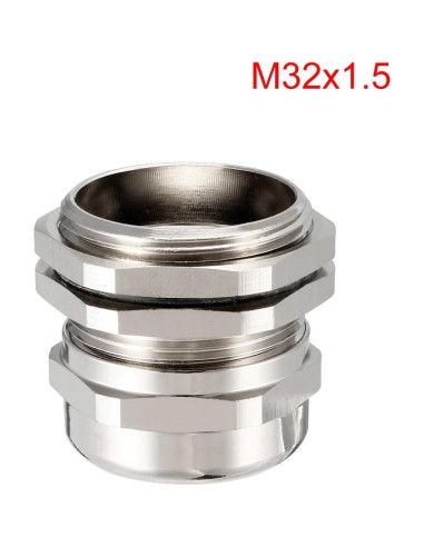 Conector Estanco de Metal uxcell M32 para Cable 15-20mm