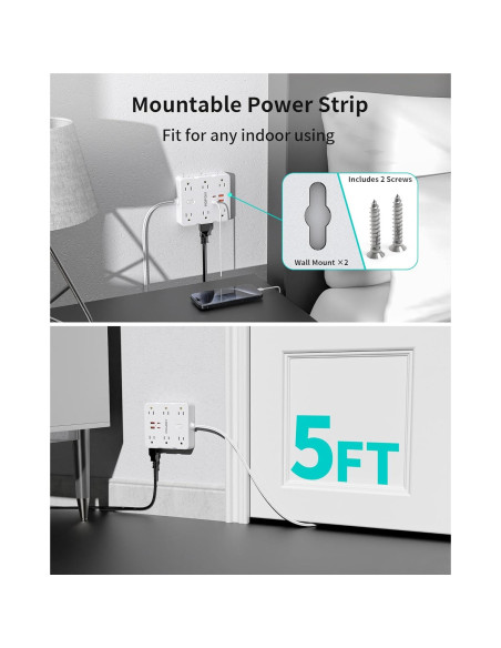 Adaptador de Enchufe 2 a 3 Clavijas ZHONGSHAN 12 AC 4 USB