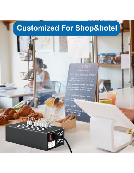 Estación de Carga USB Rápida RUANSZZ 50 Puertos 200W