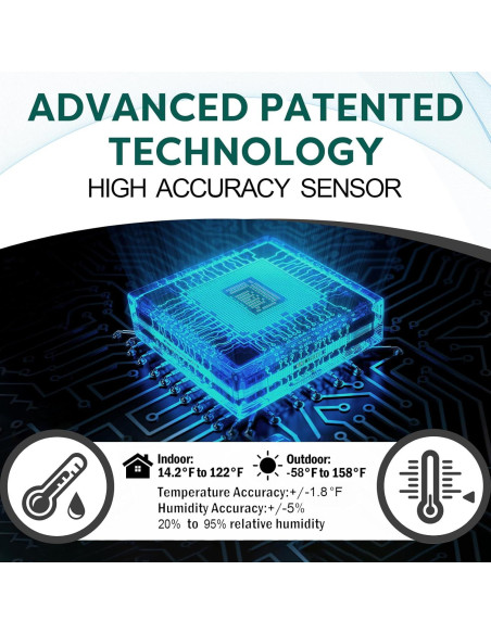 Estación Meteorológica Inalámbrica OBET B66 con 3 Sensores