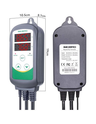 Controlador de Temperatura Digital Inkbird ITC-308 1100W