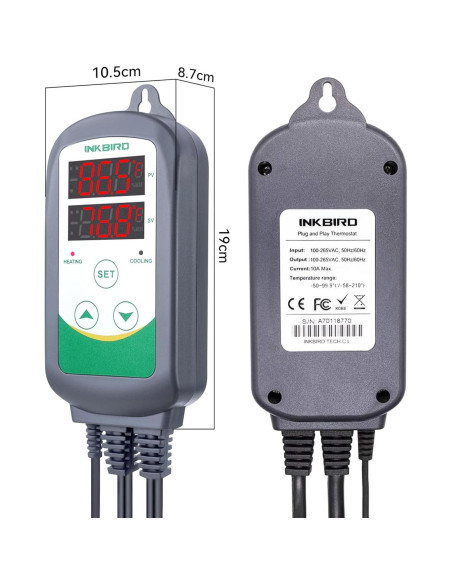 Controlador de Temperatura Digital Inkbird ITC-308 1100W