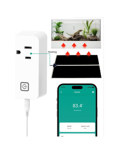 Controlador de Temperatura Bluetooth MOCREO 1100W para Reptiles