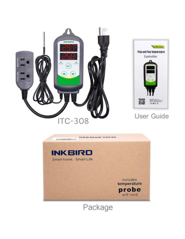 Controlador de Temperatura Digital Inkbird ITC-308 1100W