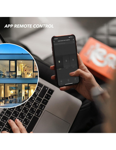 Interruptor de Luz Inteligente NillWay WiFi 1 Gang Negro