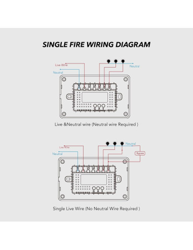 Interruptor de Luz Inteligente NillWay WiFi 1 Gang Negro